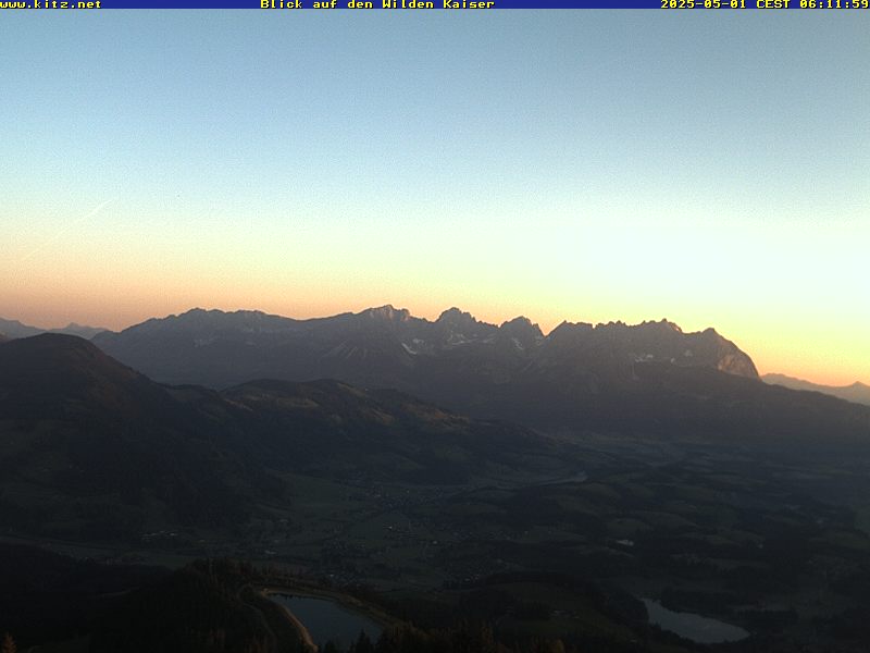 WEBkamera Kitzbühel - Hahnenkamm, pohled na Kitzbüheler Horn